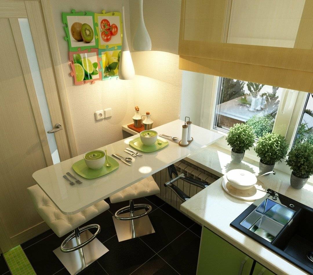 Как сделать маленькую кухню более просторной? 11 идей