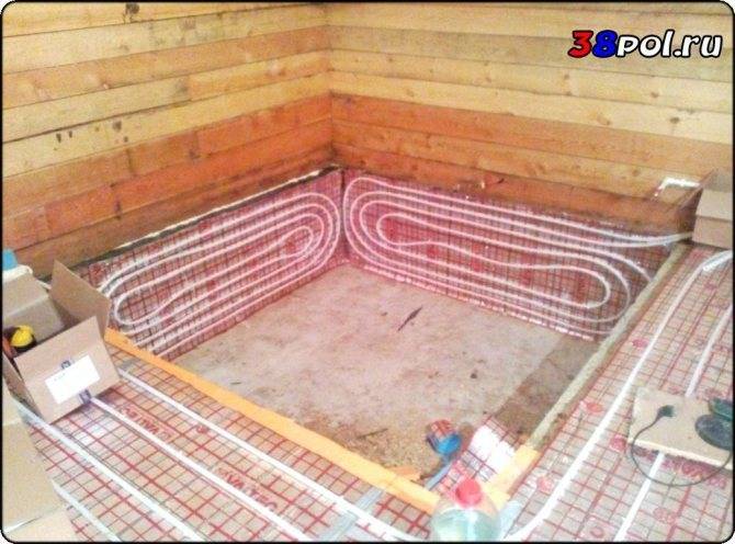 Теплый пол в бане под плитку, какой лучше: электрический или водяной, монтаж