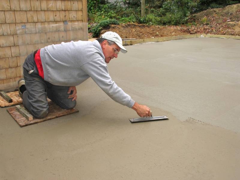 Железнение бетонных поверхностей: укрепление бетона