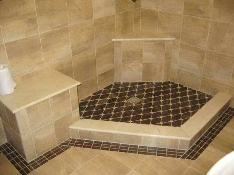 Душевая кабина из мозаики и плитки: фото ванных комнат с выложенными поддонами со сливом в полу, как выложить своими руками