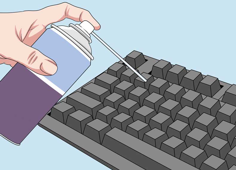 Как почистить клавиатуру компьютера от пыли и загрязнений