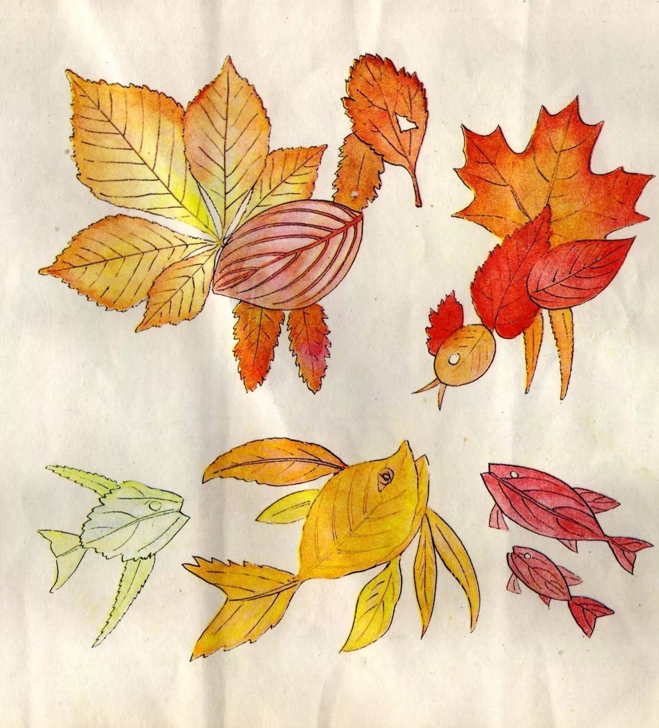 Поделки из осенних листьев своими руками: быстро и красиво. идеи для детского сада и школы