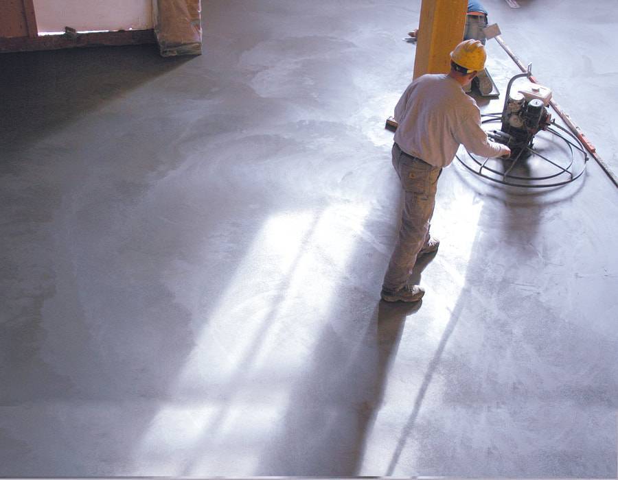 Промышленные бетонные полы – виды конструкции, их особенности, правила монтажа