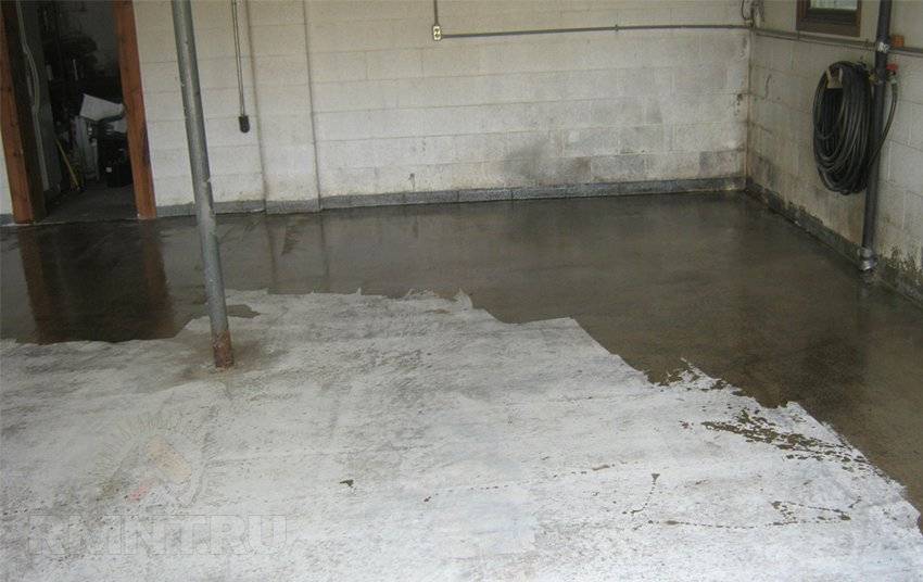 Чем покрывают бетонные полы в гараже, чтобы они не пылили при эксплуатации
