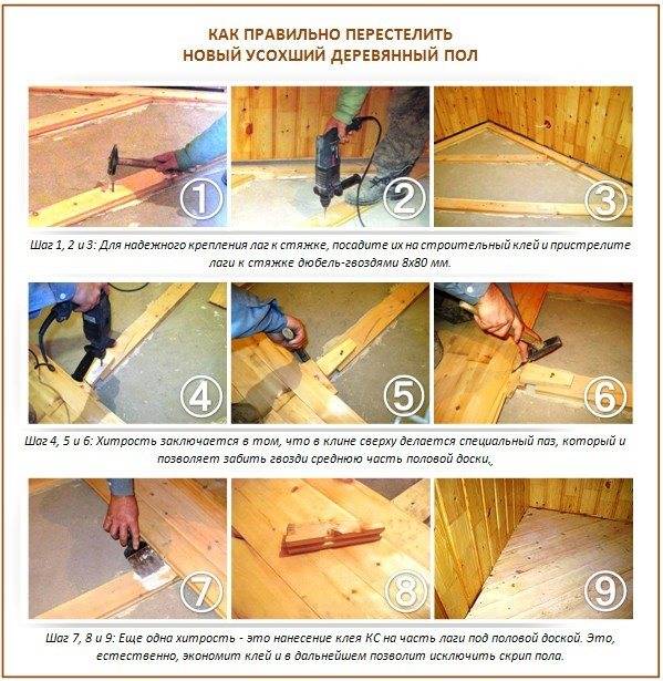Как убрать скрип деревянного пола в квартире или в доме: несколько способов