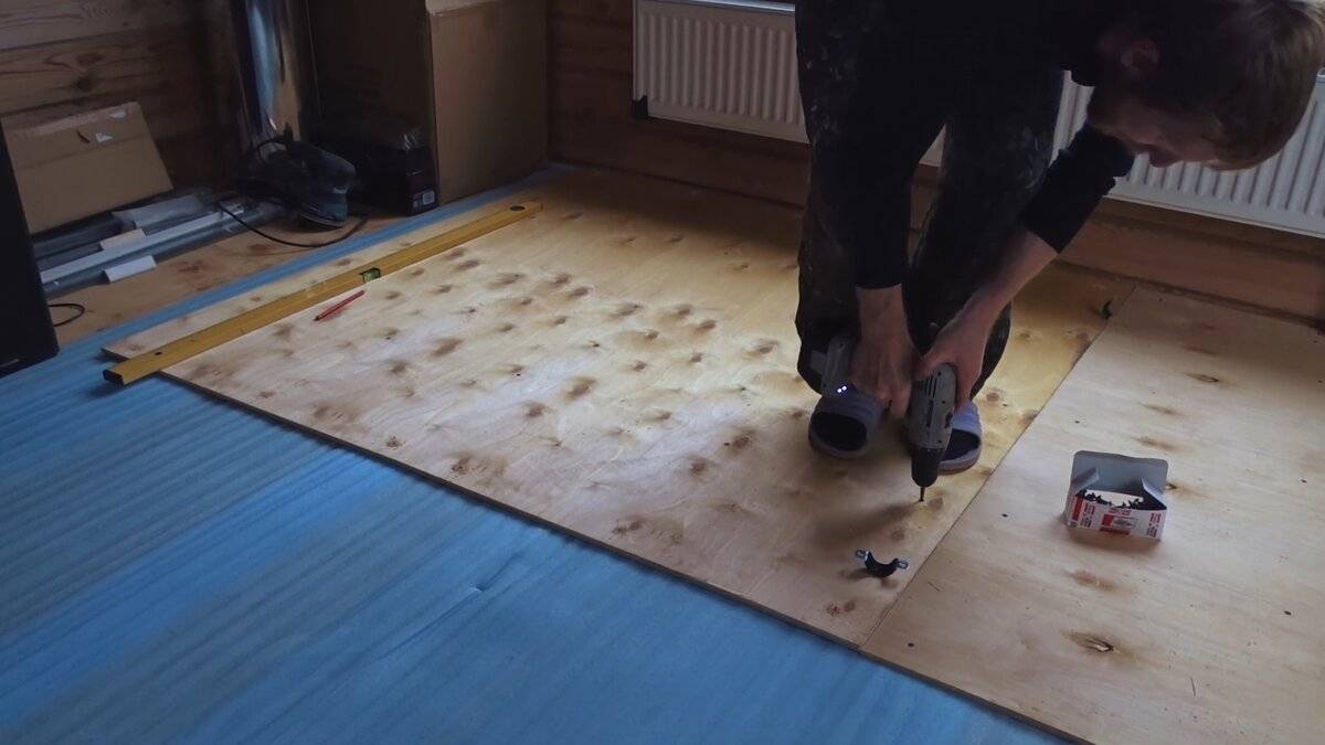 Укладка фанеры на деревянный пол под линолеум – делаем сами + видео