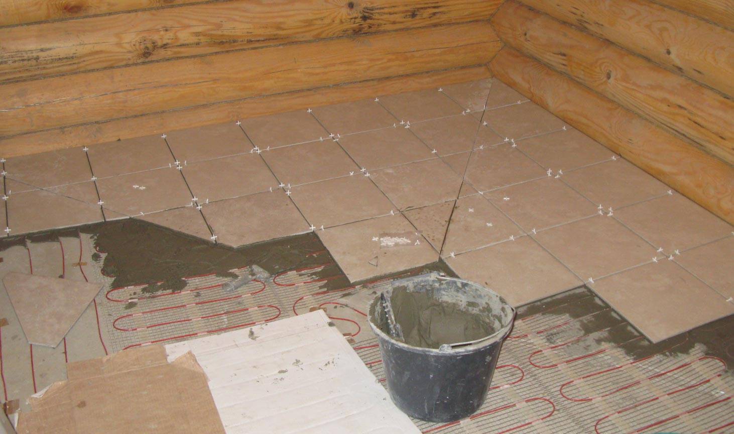 Устройство бетонного пола в бане