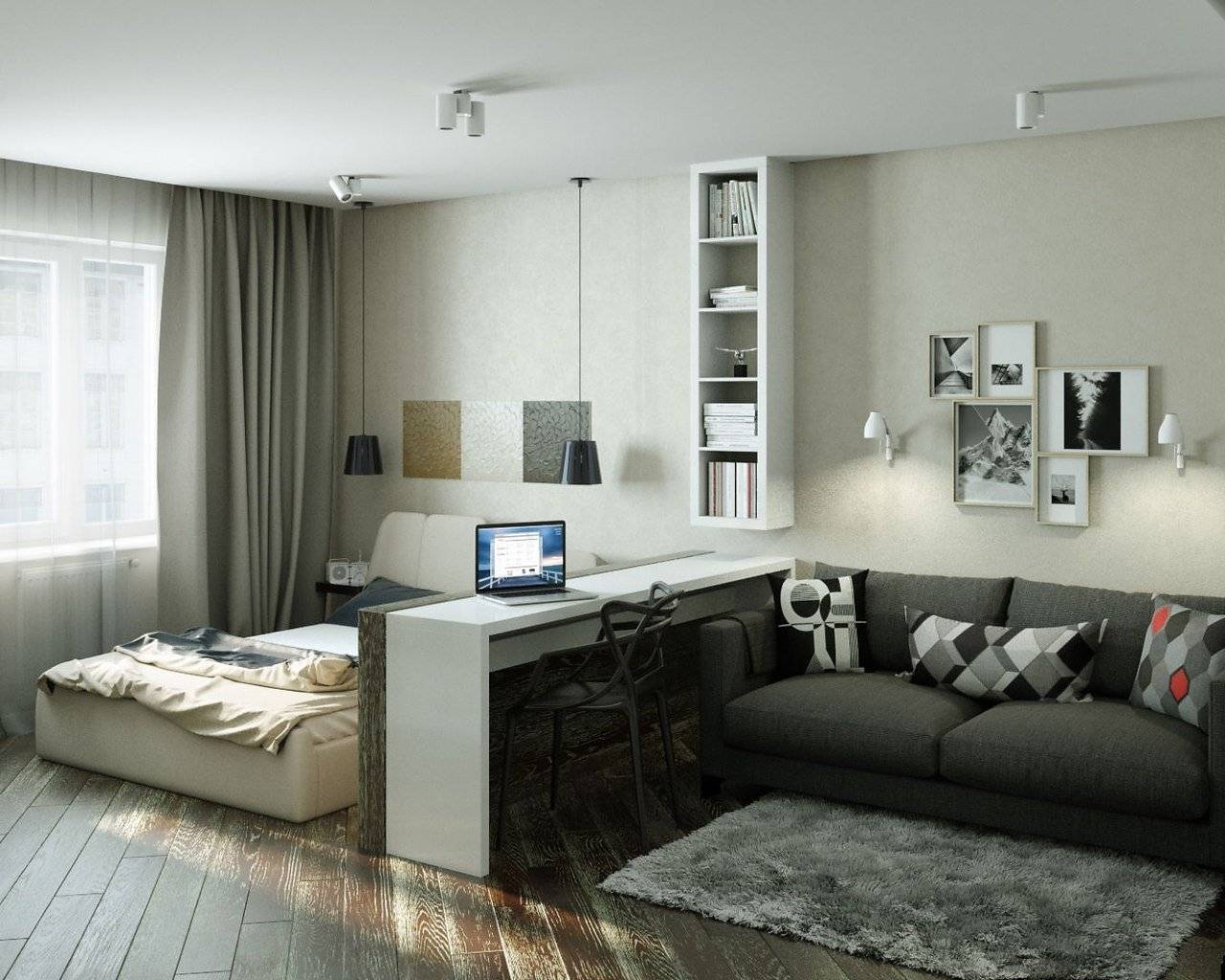 Как расставить мебель в однокомнатной квартире: идеи на фото
