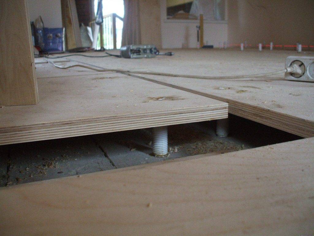 Подложка под фанеру на деревянный пол