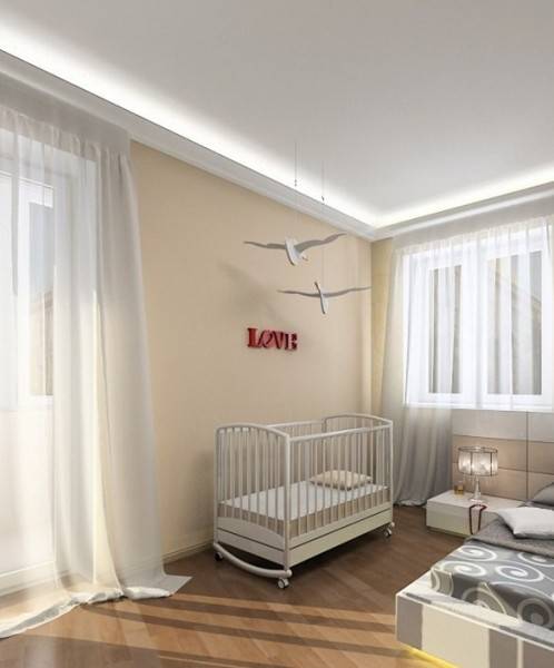 Дизайн однокомнатной квартиры для семьи с ребёнком - 40 фото