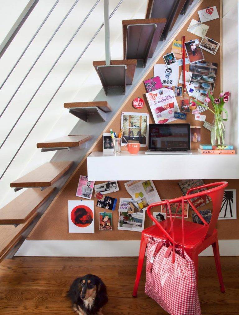 Как правильно использовать место под лестницей — дизайн и фото