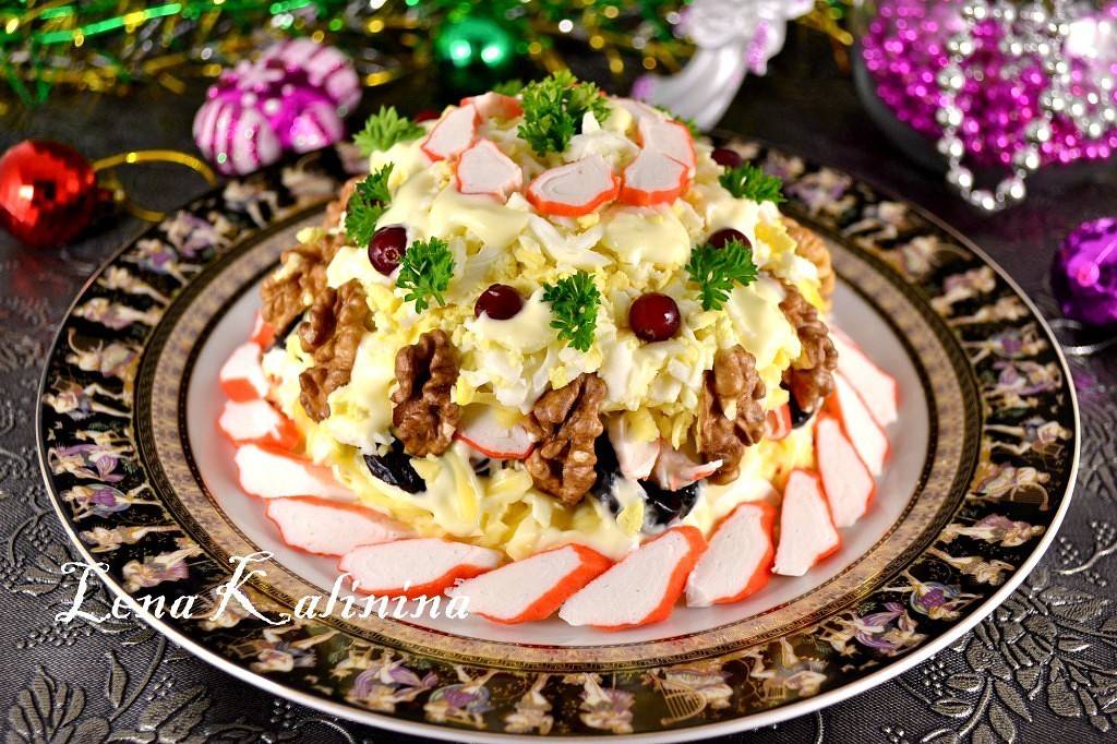 Новогодние салаты — новинки вкусных праздничных рецептов