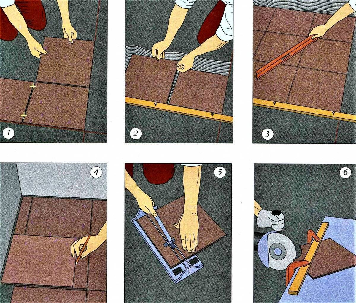 Как укладывать кафельную плитку на пол своими руками