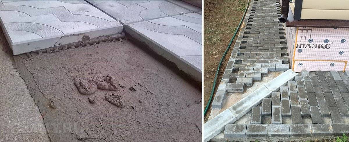 Укладка тротуарной плитки на бетонное основание — теория и практика