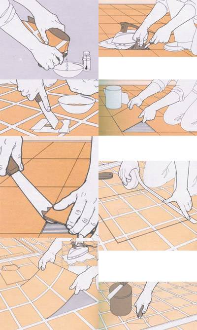 Плитка на пол в ванной: пошаговая укладка плитки с советами по выбору цвета, размера и стиля оформления, 135 фото