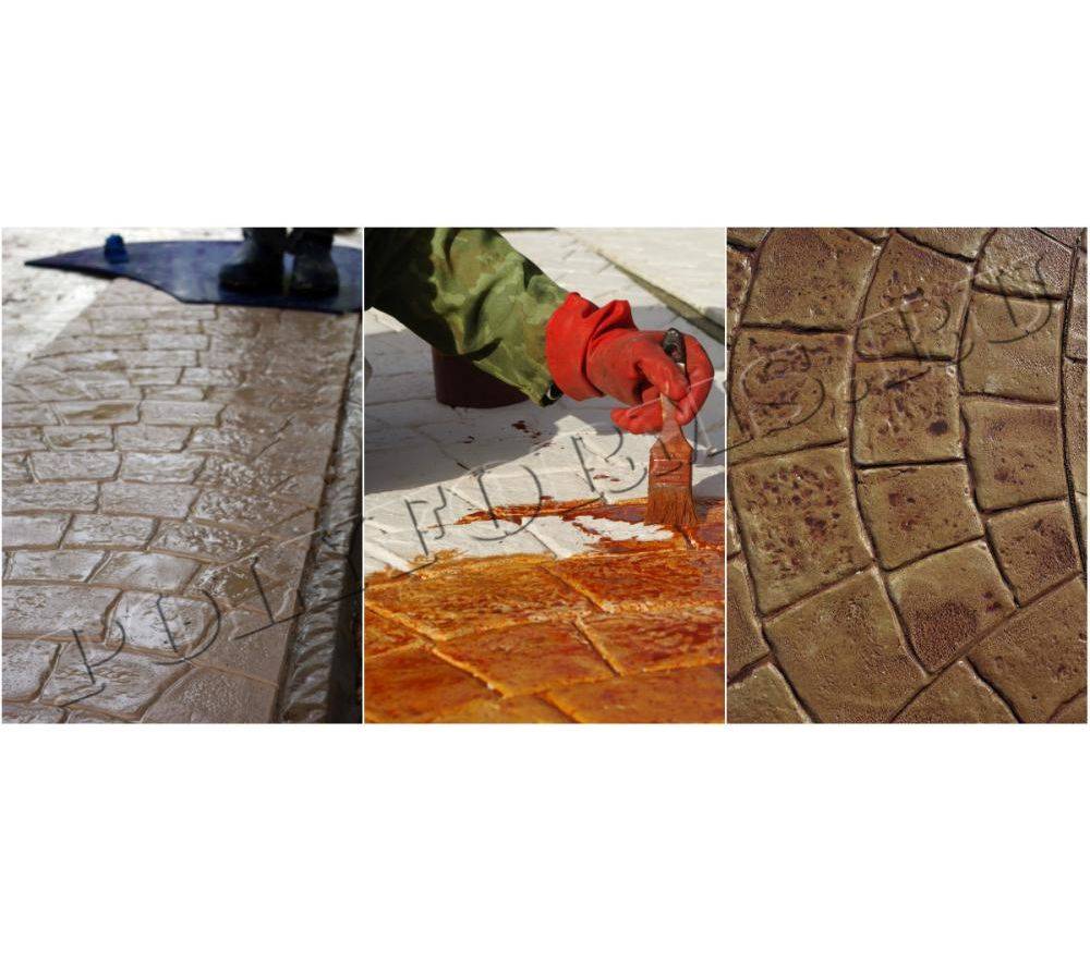 Штампованный бетон: особенности декоративного раствора