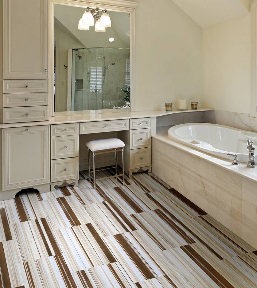 Пробковые полы в ванную комнату: плюсы и минусы, фото в интерьере, отзывы