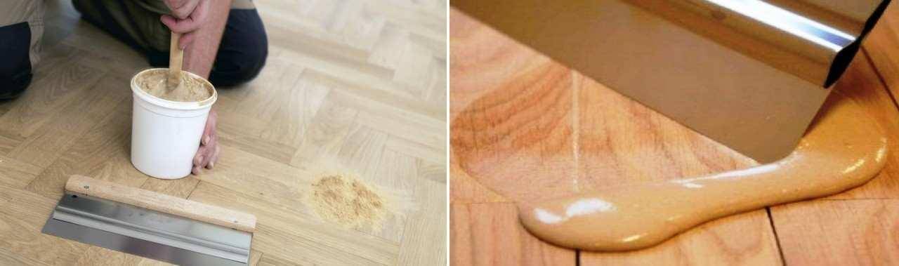 Чем и как заделать щели и трещины в деревянном полу между досками: материалы и способы