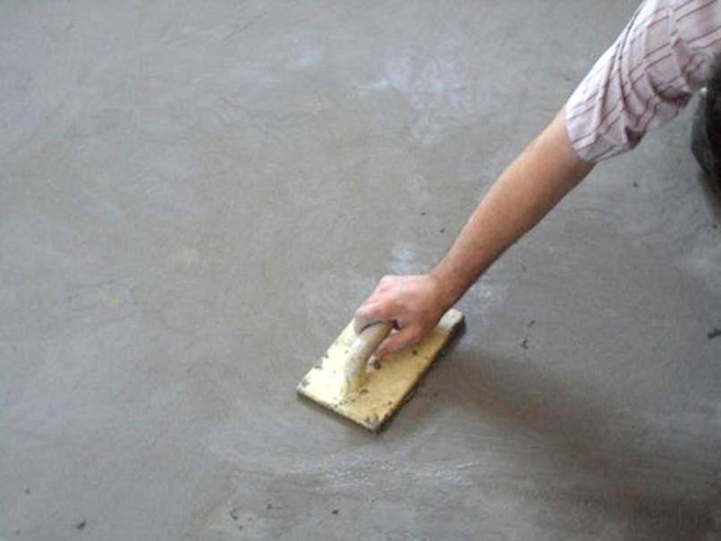 Затирка бетона: особенности затирания бетонного пола вручную