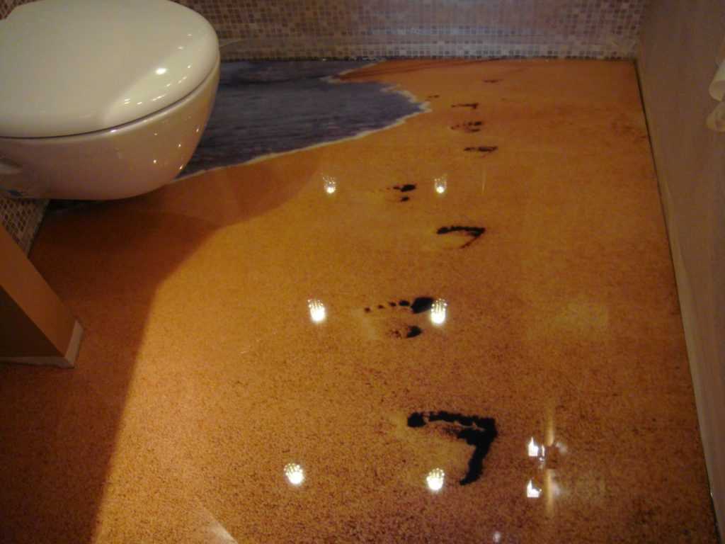 Наливной пол в ванной. как залить наливной пол своими руками?