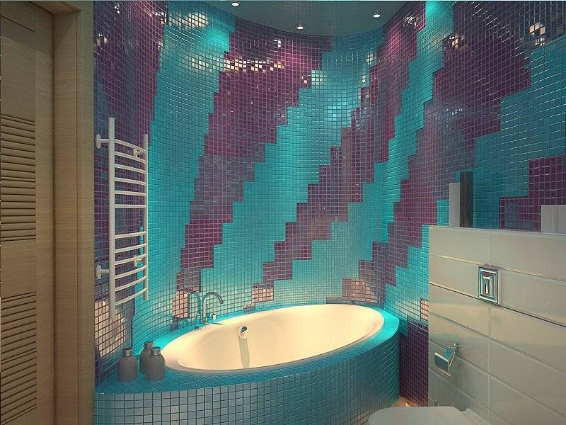 Мозаика для ванной: вдохновляющие идеи для использования в ванной (70 фото)