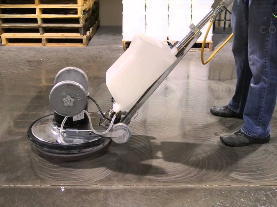 Технология шлифовки бетонного пола: как отполировать его до блеска?