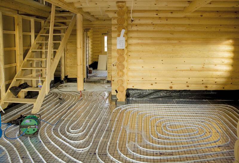Тёплый пол в деревянном доме водяной, по деревянным полам - варианты устройства!