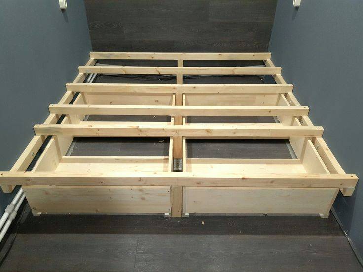 Подиум с выдвижной кроватью своими руками: этапы и правила монтажа