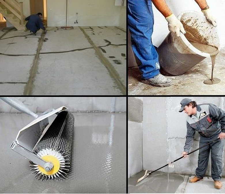 Наливной пол на бетонную стяжку: выравнивание, устройство, нужен ли и через сколько времени заливать, фото и видео