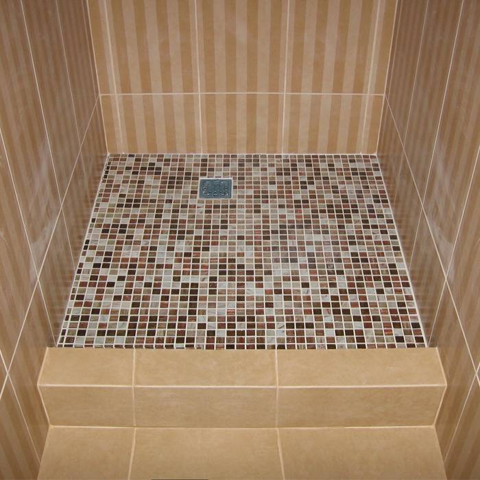 Мозаика на пол в ванной - какая бывает, на что и как укладывается плитка мозайка