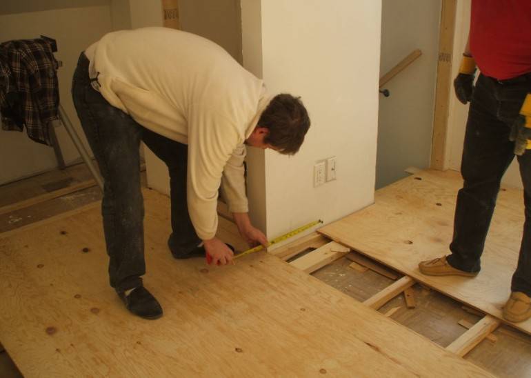 Как класть фанеру на деревянный пол | советы по ремонту