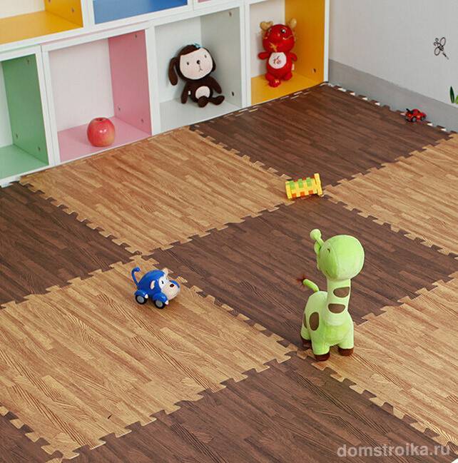 Мягкий пол для детских комнат: различные покрытия в интерьере 54 фото
