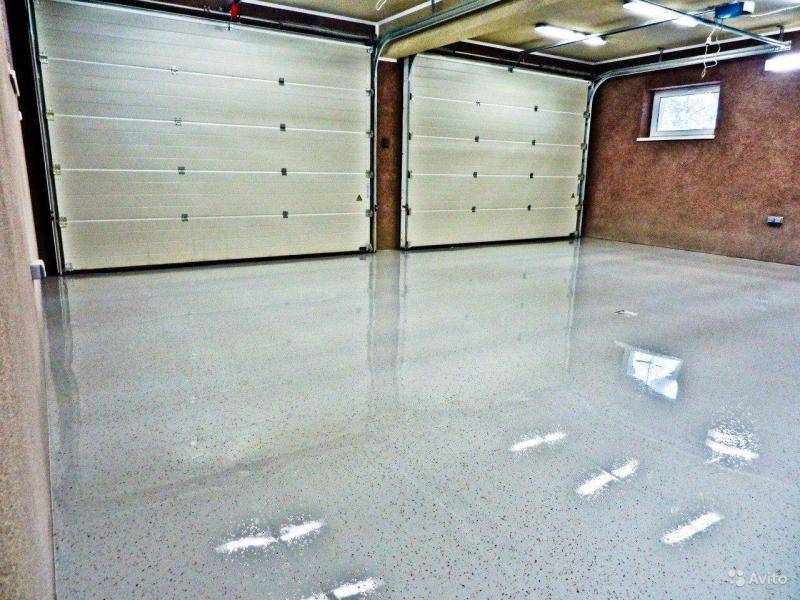 Полимерный пол в гараже, нанесение покрытия | opolax.ru