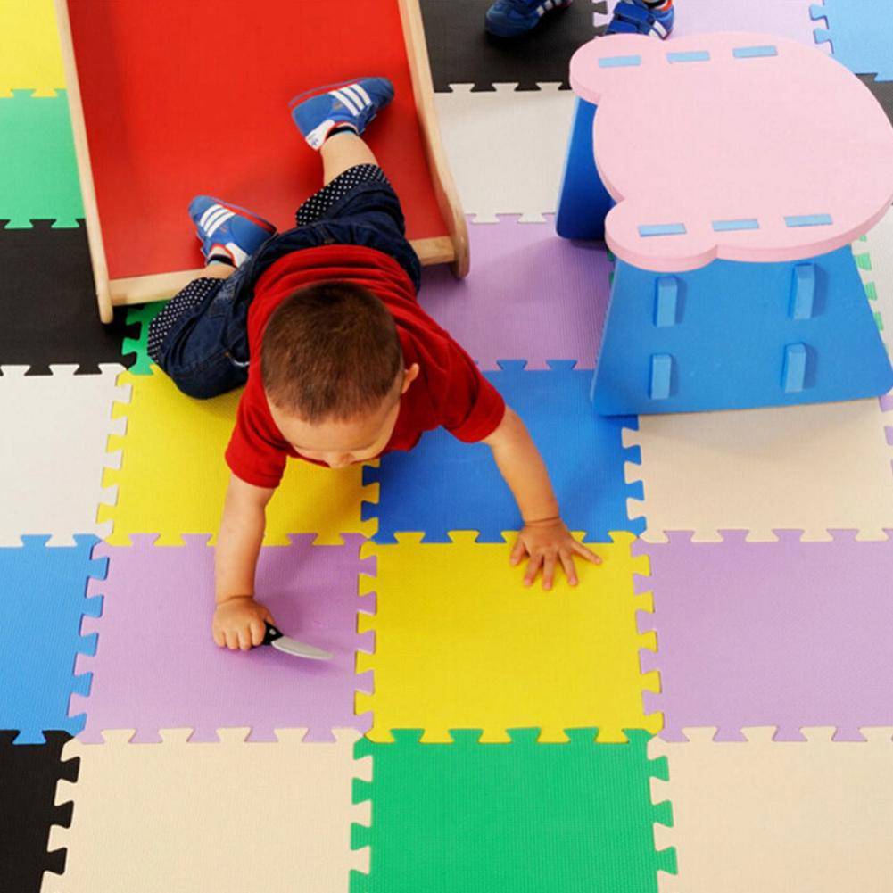 Мягкий пол для детских комнат: разновидности, монтаж и уход