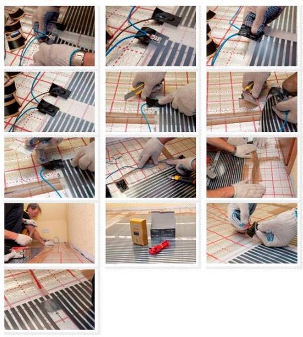 Теплый пол под линолеум на бетонный пол: монтажный инструктаж