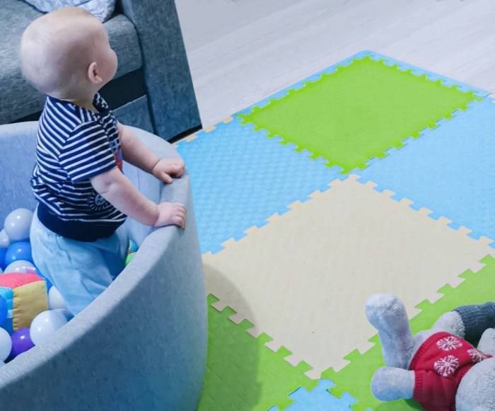 Мягкий пол для детских комнат: пазл-модульное покрытие для детской, игровые зоны