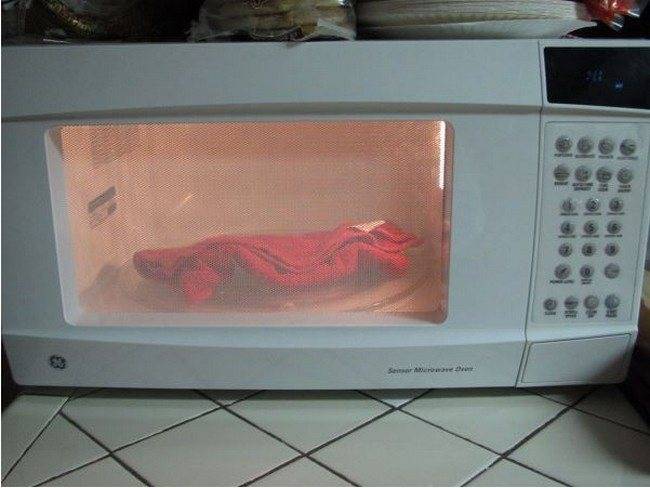 Кухонные полотенца в микроволновке: как отбелить или отстирать, отзывы