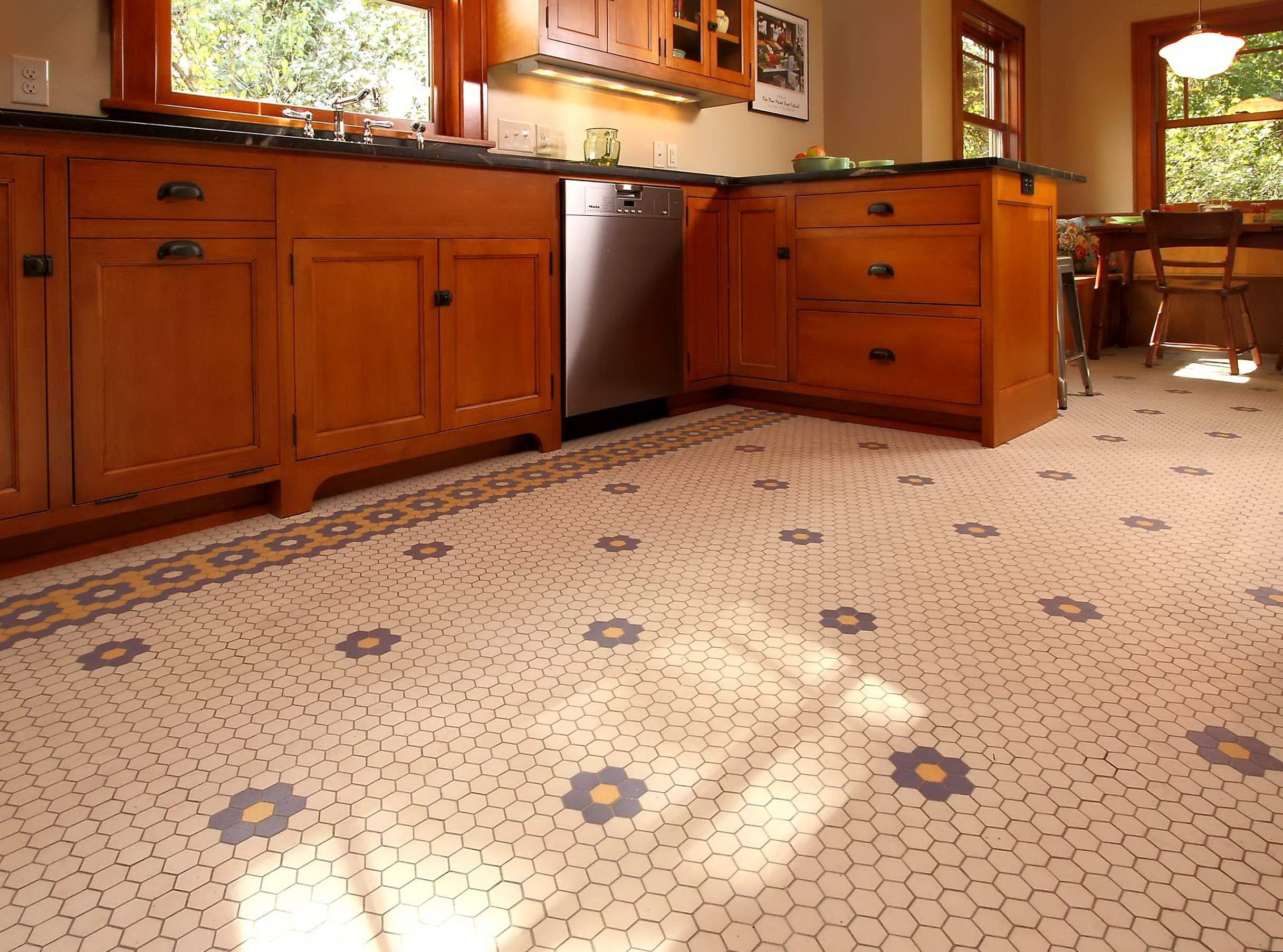 Фото плитки на кухне на полу в квартире