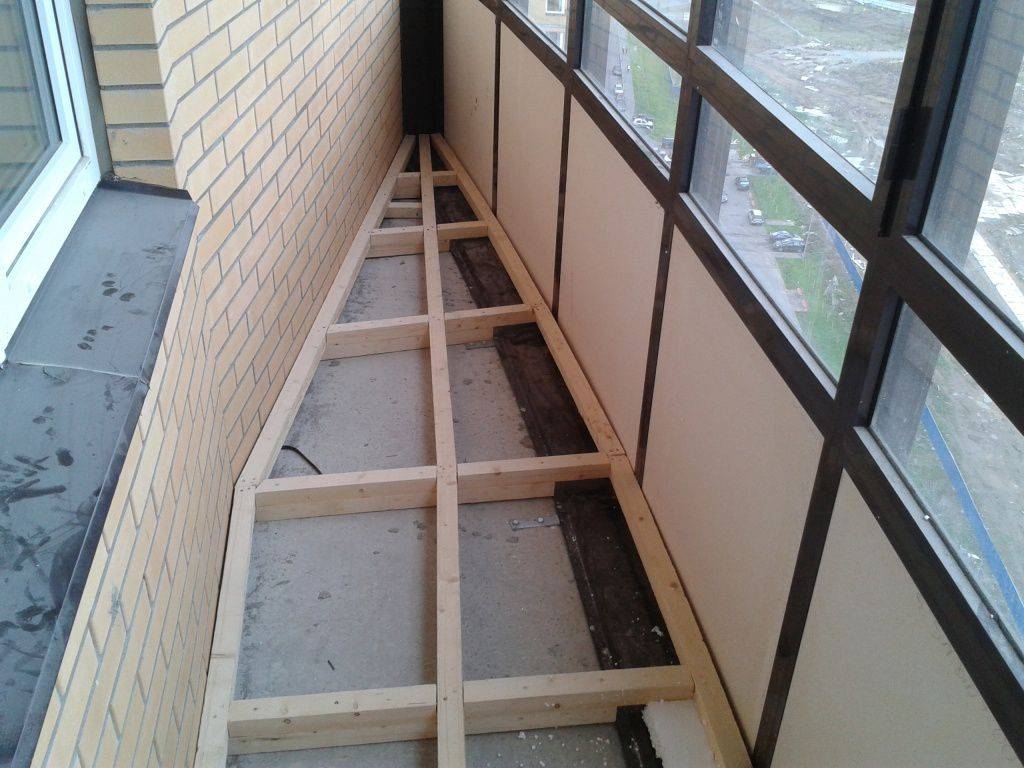 Ремонт пола на балконе