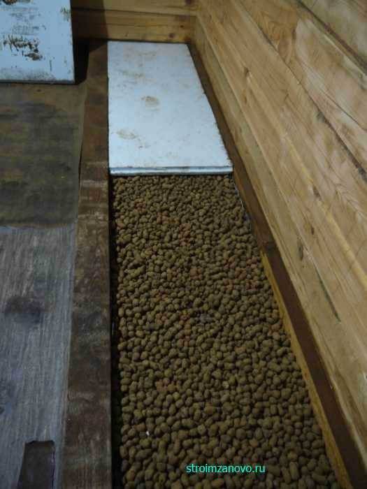 Утепление пола керамзитом в деревянном доме между лагами: плюсы и минусы