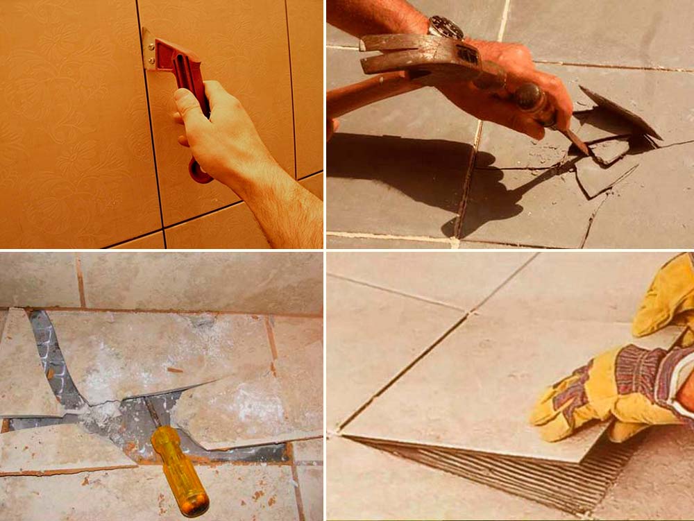 Ремонт плитки на полу — причины повреждения, варианты выполнения работ