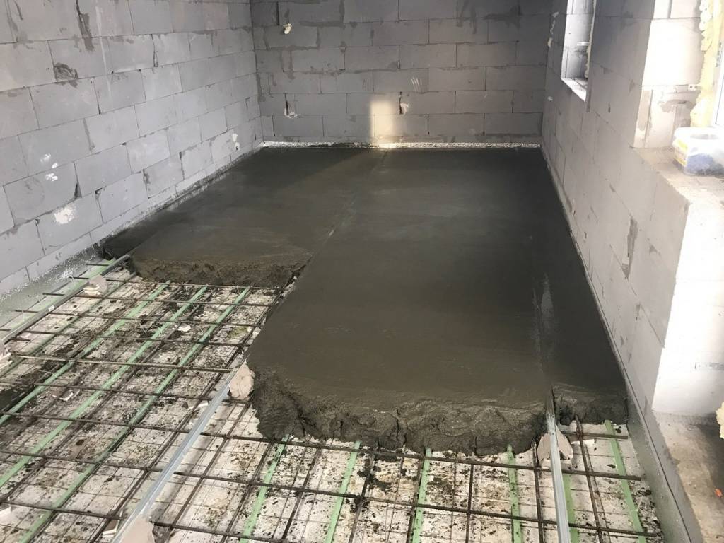Как сделать пол из бетонна