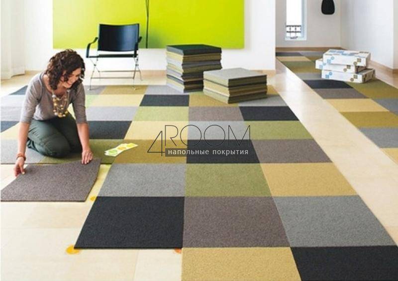 Как происходит укладка ковровой плитки - советы от школы дизайна
