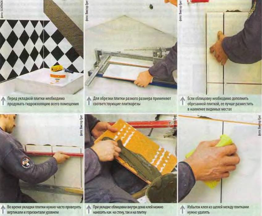 Укладка керамической плитки - советы и видео от профессионалов