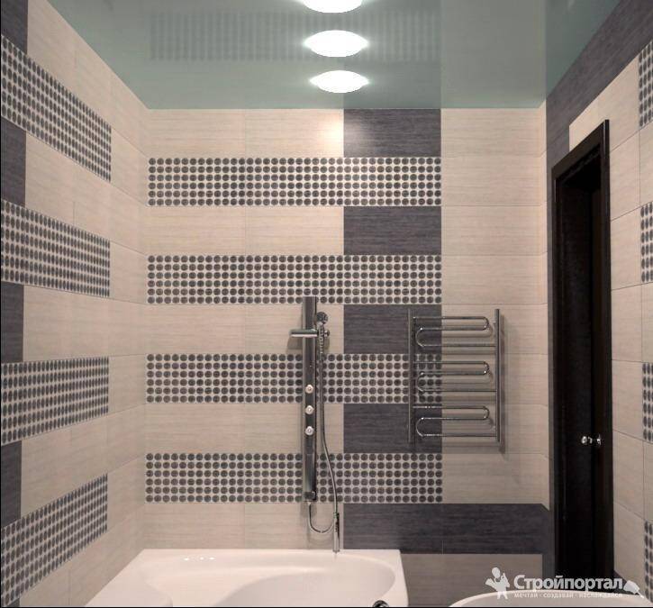 Дизайн плитки в ванной комнате