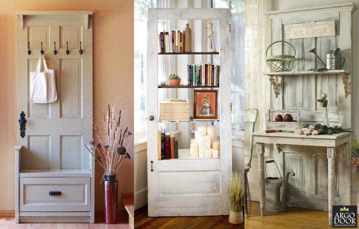 Как декорировать старую дверь своими руками: фото и идеи украшений