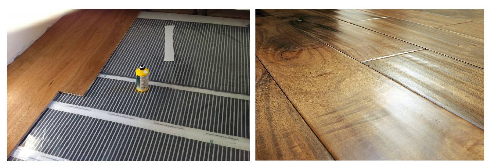 Можно ли делать монтаж напольной системы обогрева под ламинат на старый деревянный пол?