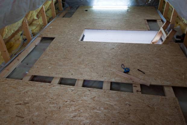 Укладка осб на бетонный пол: как положить osb под линолеум без лаг