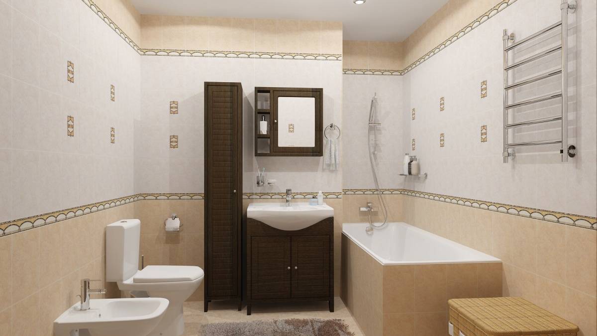 Критерии правильного выбора плитки для облицовки ванной комнаты, виды керамики, цветовое оформление