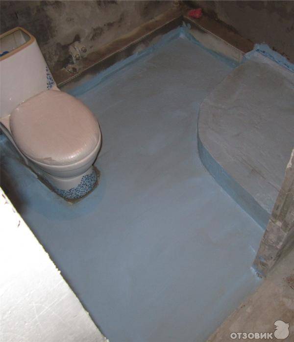 Гидроизоляция пола под плитку в ванной комнате своими руками